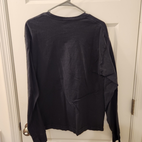 Champion Logo Size Large Black Long Sleeve Mens Crew Neck #B35 - Picture 3 of 5